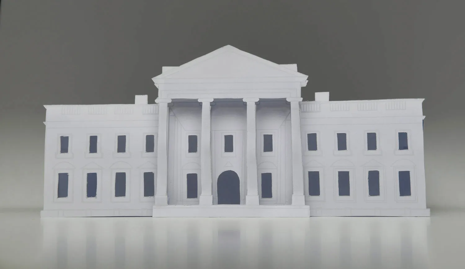 The White House made out of paper